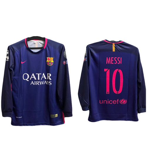 Barcelona 2016/17 away messi full sleeve - P701 ms retro store