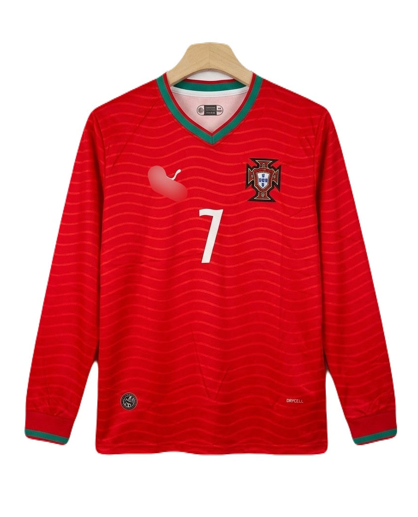 Portugal 2026 worldcup home jersey full sleeve ronaldo Embroidery - P1702  ms retro store