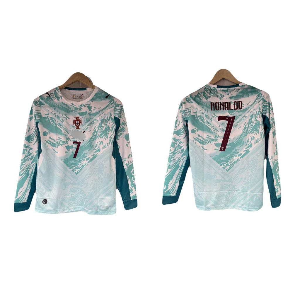 Ronaldo Portugal 2026 worldcup away  full sleeve crew neck jersey -