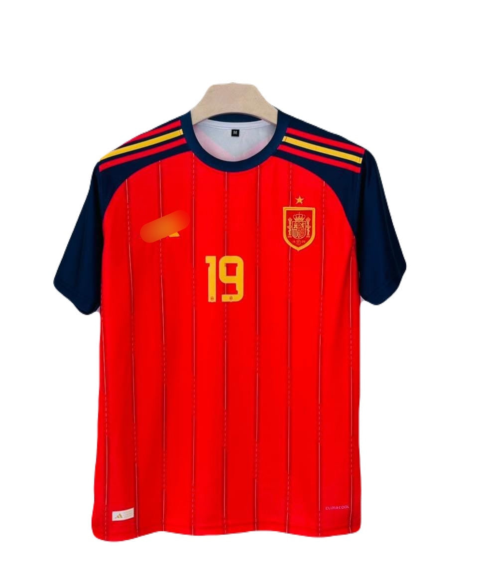 Spain 2026 World Cup Home Jersey  yamal Half Sleeve embroidery -P1140 ms retro store