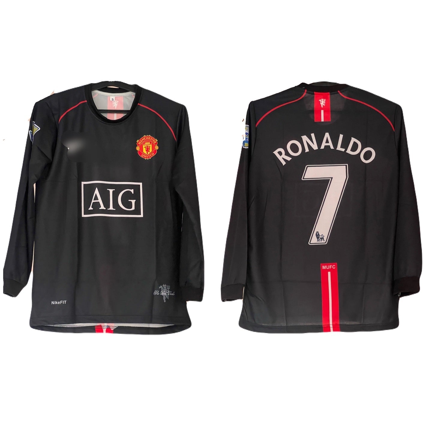 Manchester United 2007-08 Away Ronaldo full sleeve sublimation-P693 Ms Retro Store