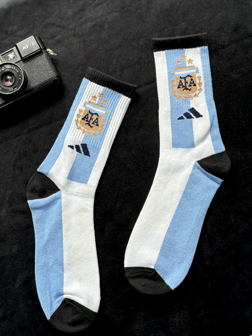 Argentina blue and white socks -