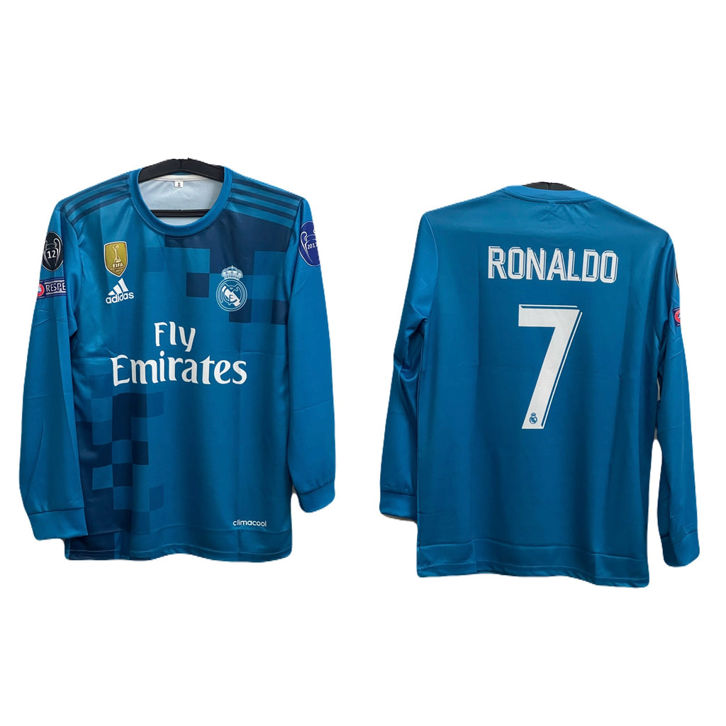 Realmadrid 2017 away full sleeve ronaldo P41  - ms retro store