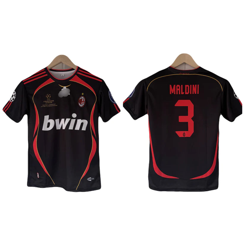 Maldini ac milan 2007 half sleeve Jersey