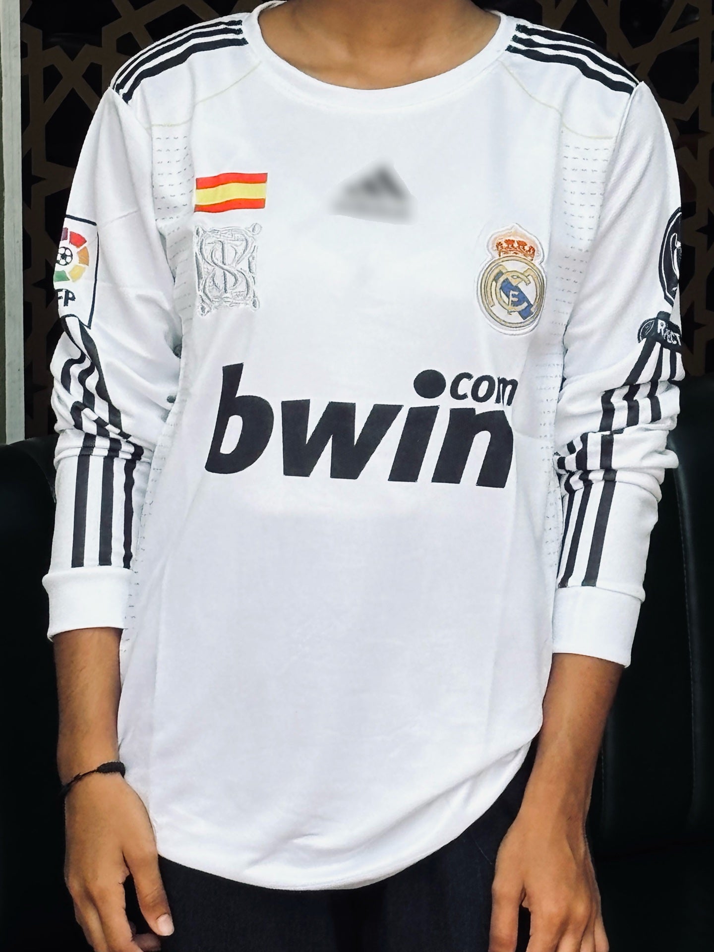 Realmadrid 2009/10 home jersey full sleeve ronaldo  - P807 ms retro store