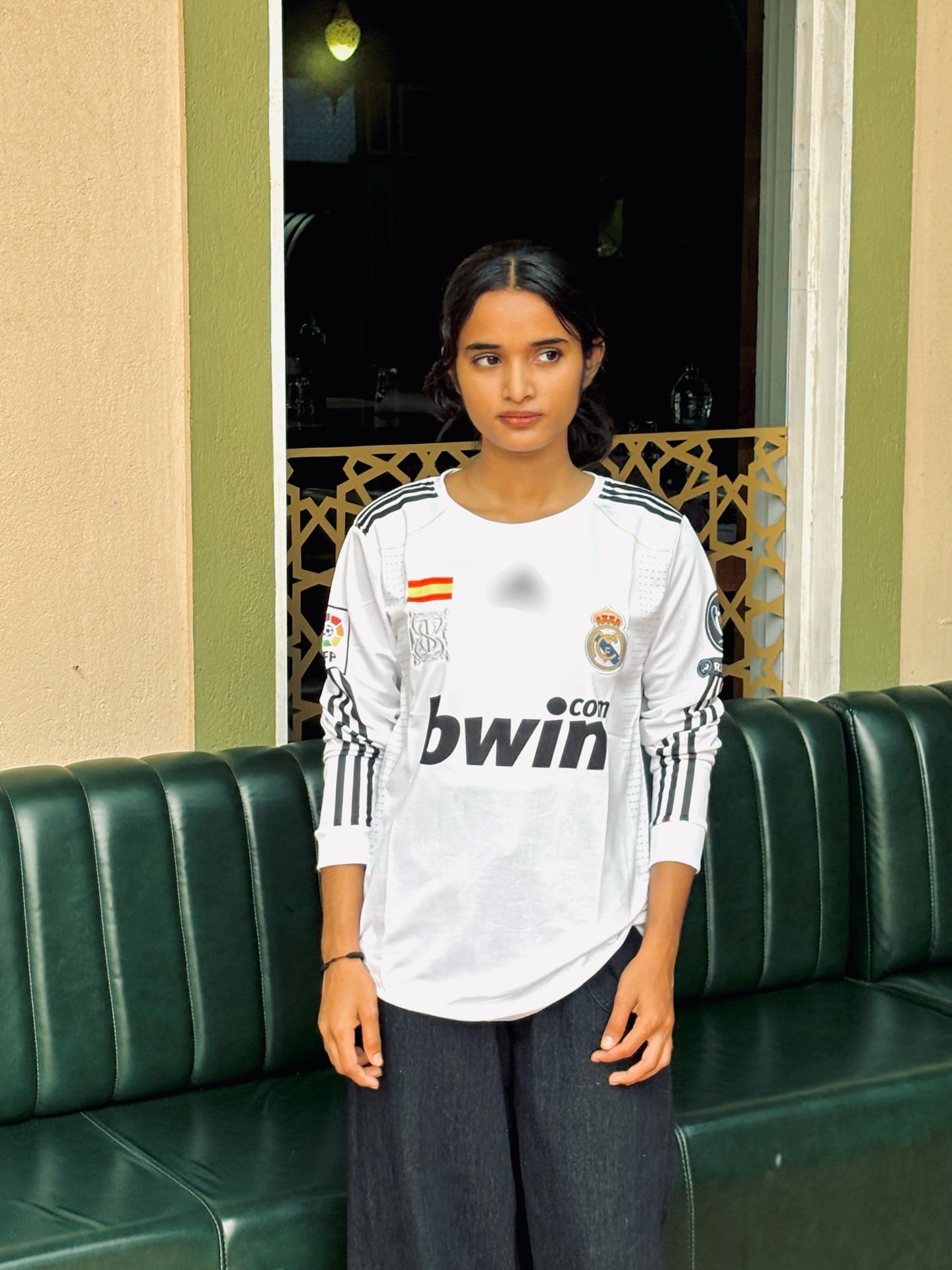 Realmadrid 2009/10 home jersey full sleeve ronaldo  - P807 ms retro store