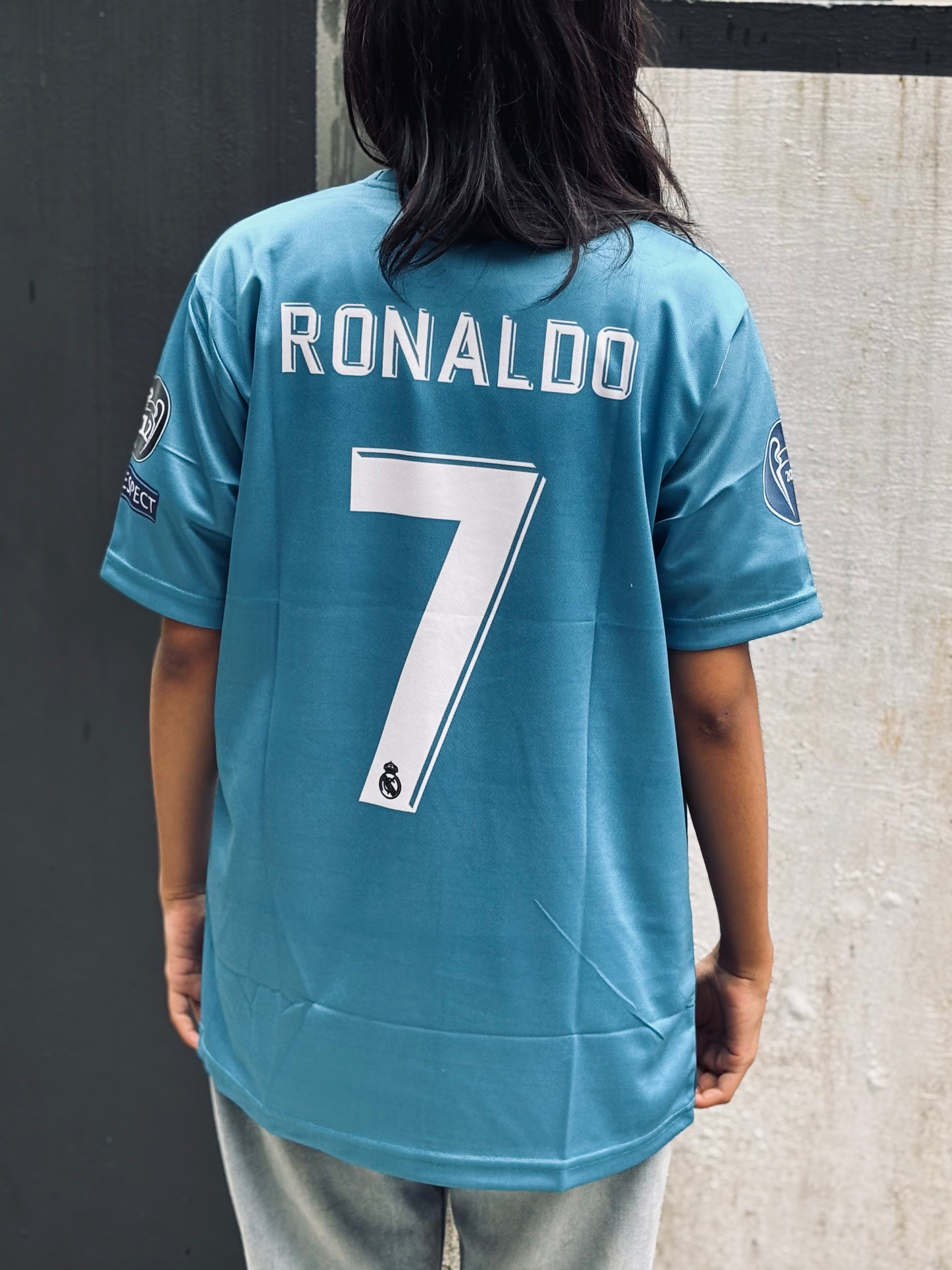 Realmadrid 2017/18 third kit full sleeve ronaldo P163 - ms retro store