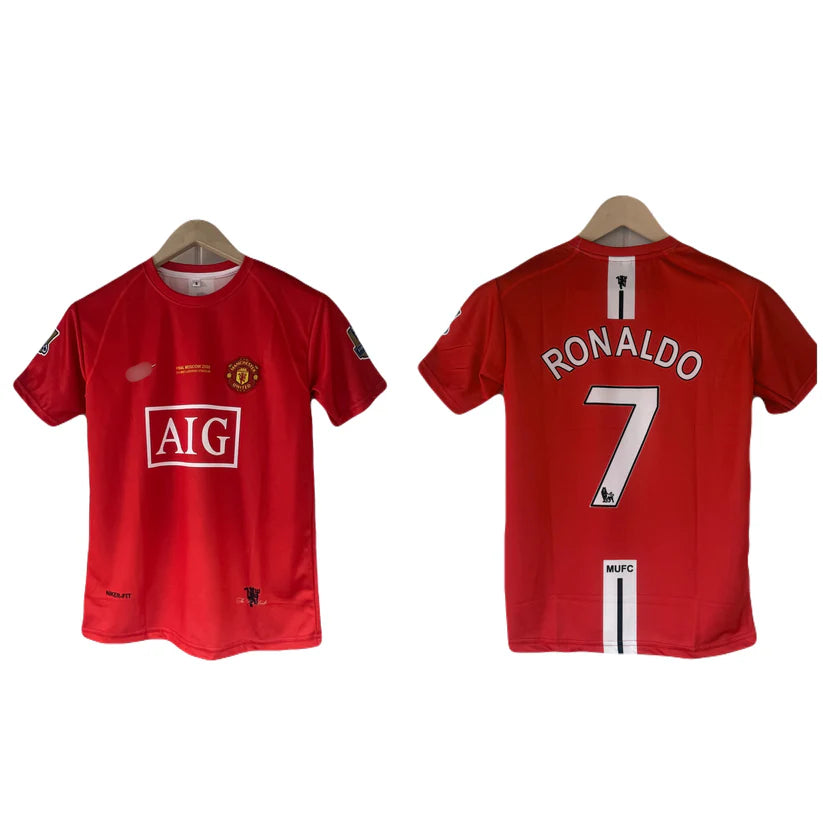 Ronaldo manchester united 2008 ucl final edition Half sleeve